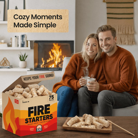 Moscow-Mix fire starters suitable for camping, camping gear setup
