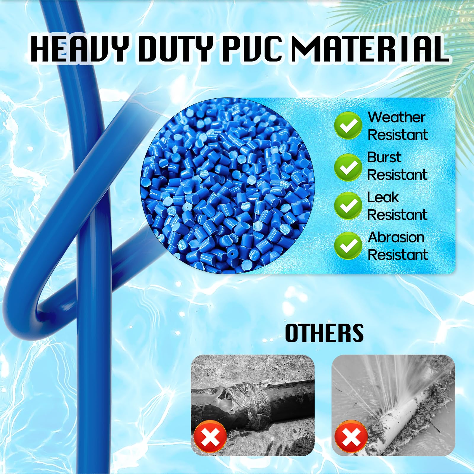 Mosenpol reinforced PVC material resists wear during drainage tasks