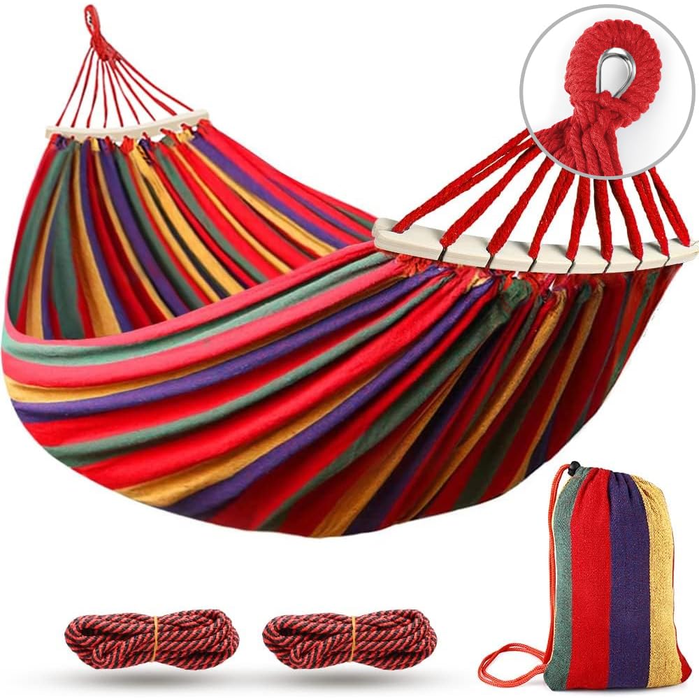 MOSFiATA camping hammock anti-roll design keeps you balanced outdoors.