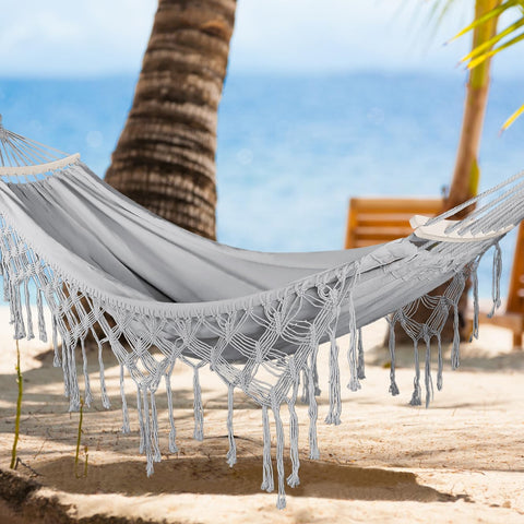 MOSFiATA bohemian decor hammock suitable for outdoor weddings and stylish patios.