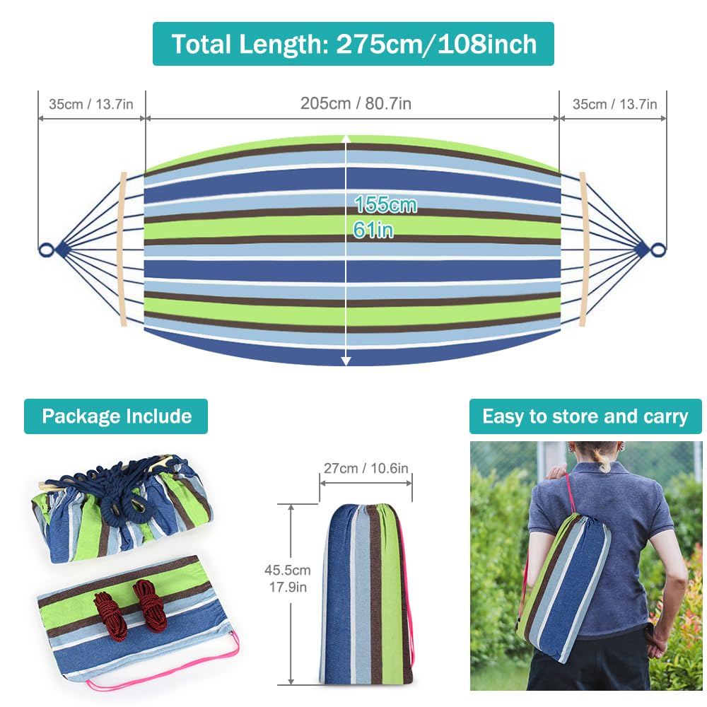 MOSFiATA hammock metal knot reduces rope wear and tear.