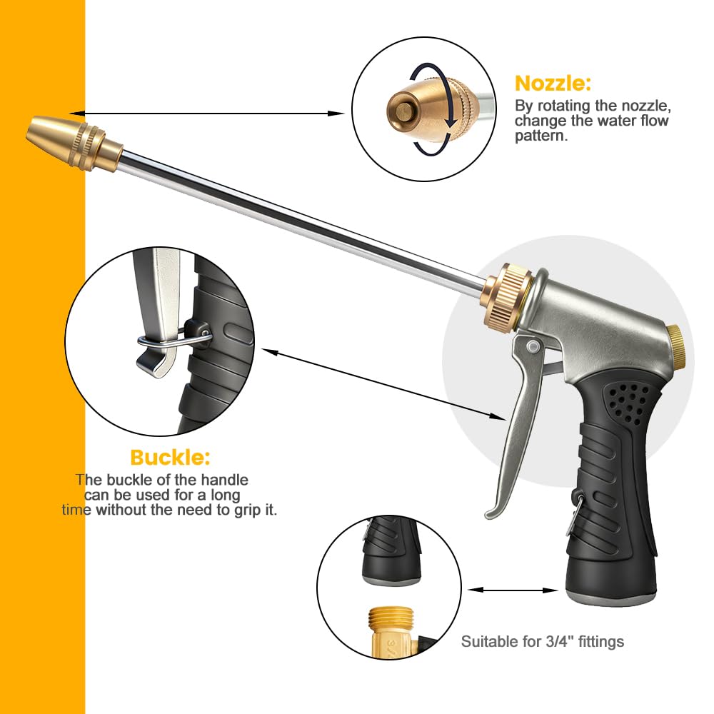 MOSIKEN foam dispenser attached to nozzle enables quick suds for solar panels