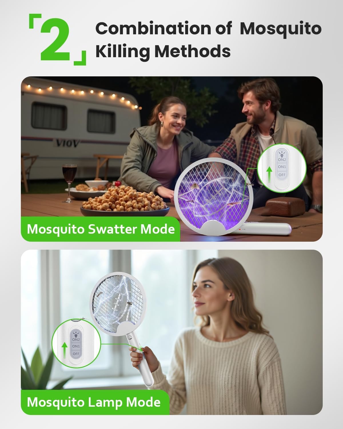 Mosiller 1500mAh battery with USB-C charging for extended pest control sessions.