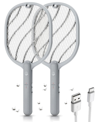 Mosiller electric fly swatter 3800V in-action for quick pest elimination indoors