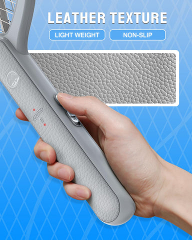 Mosiller fly swatter triple-mesh design protects fingers during use