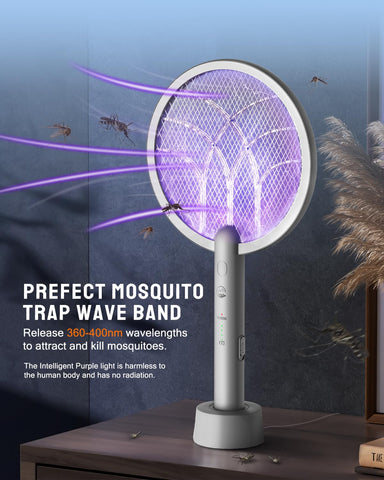 Two-in-one Mosiller lamp and racket compact unit for versatile use.