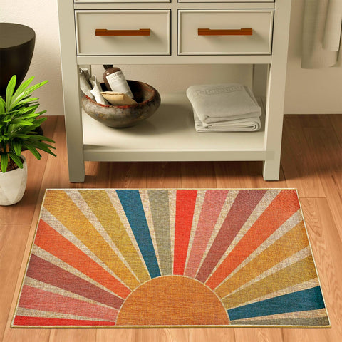 MOSITU Rainbow Doormat front-door entry adds cheerful boho charm to any welcome.