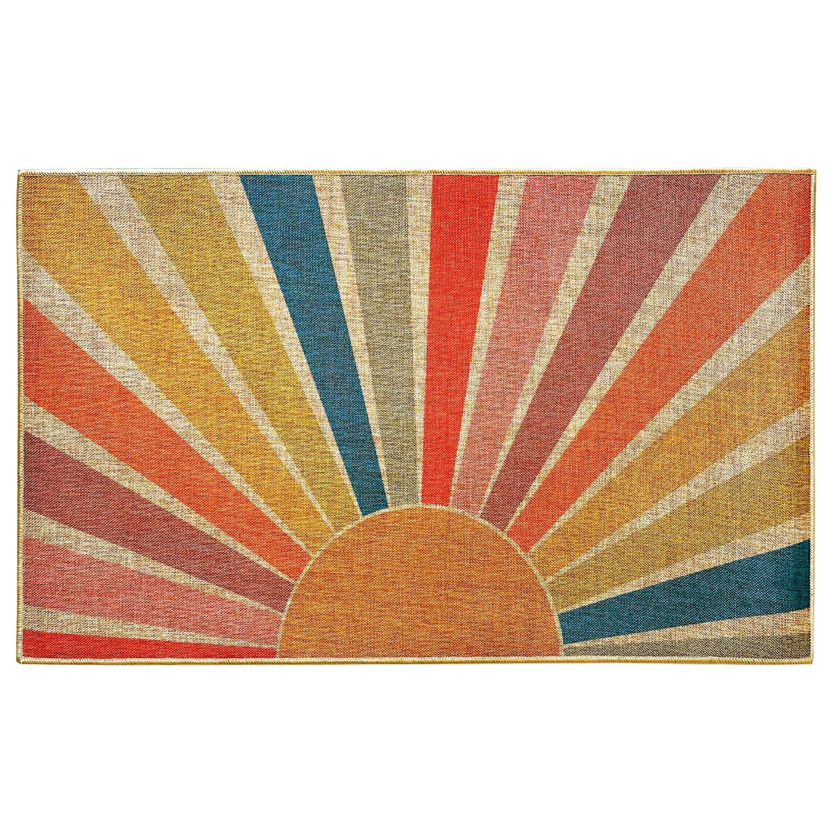 MOSITU Rainbow Doormat full view shows a welcoming, durable entry for indoors and outdoors.