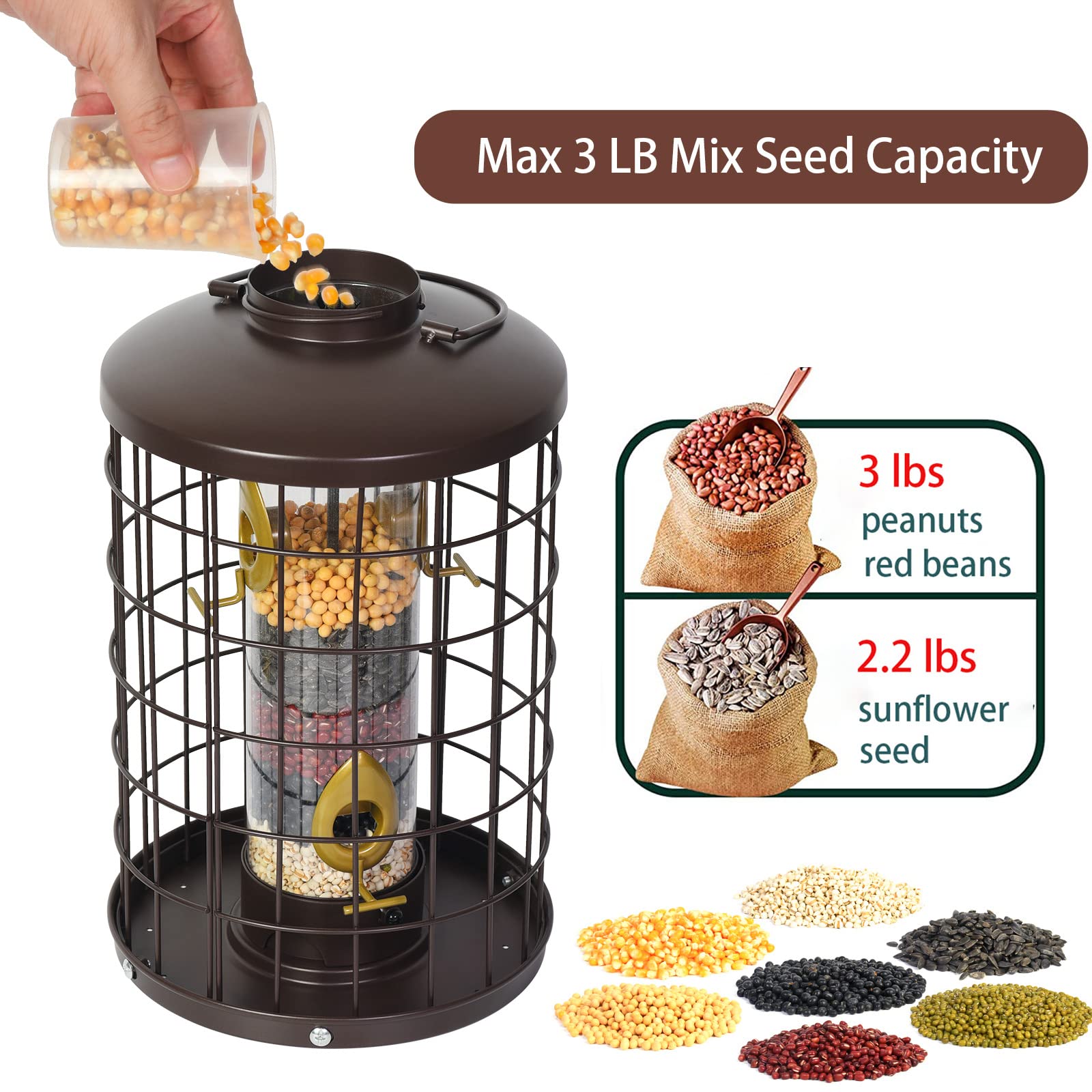 Mosloly dome lid protects seeds from rain and snow outdoors.