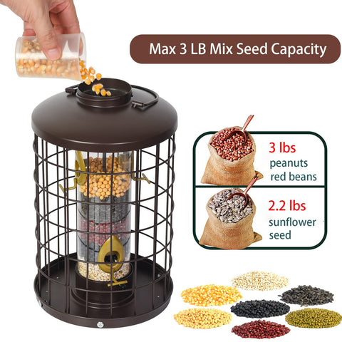 Mosloly dome lid protects seeds from rain and snow outdoors.