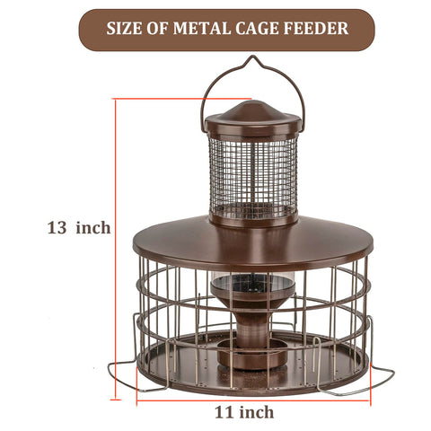 Mosloly outdoor hanging feeder fits in any backyard wildlife setup.
