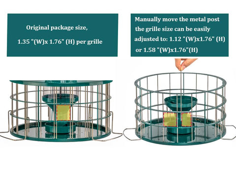 Weatherproof chamber and durable perches support year-round feeding