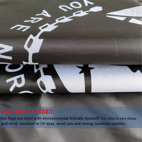 Mosprovie Pow Mia flag four-row stitched edge for added durability