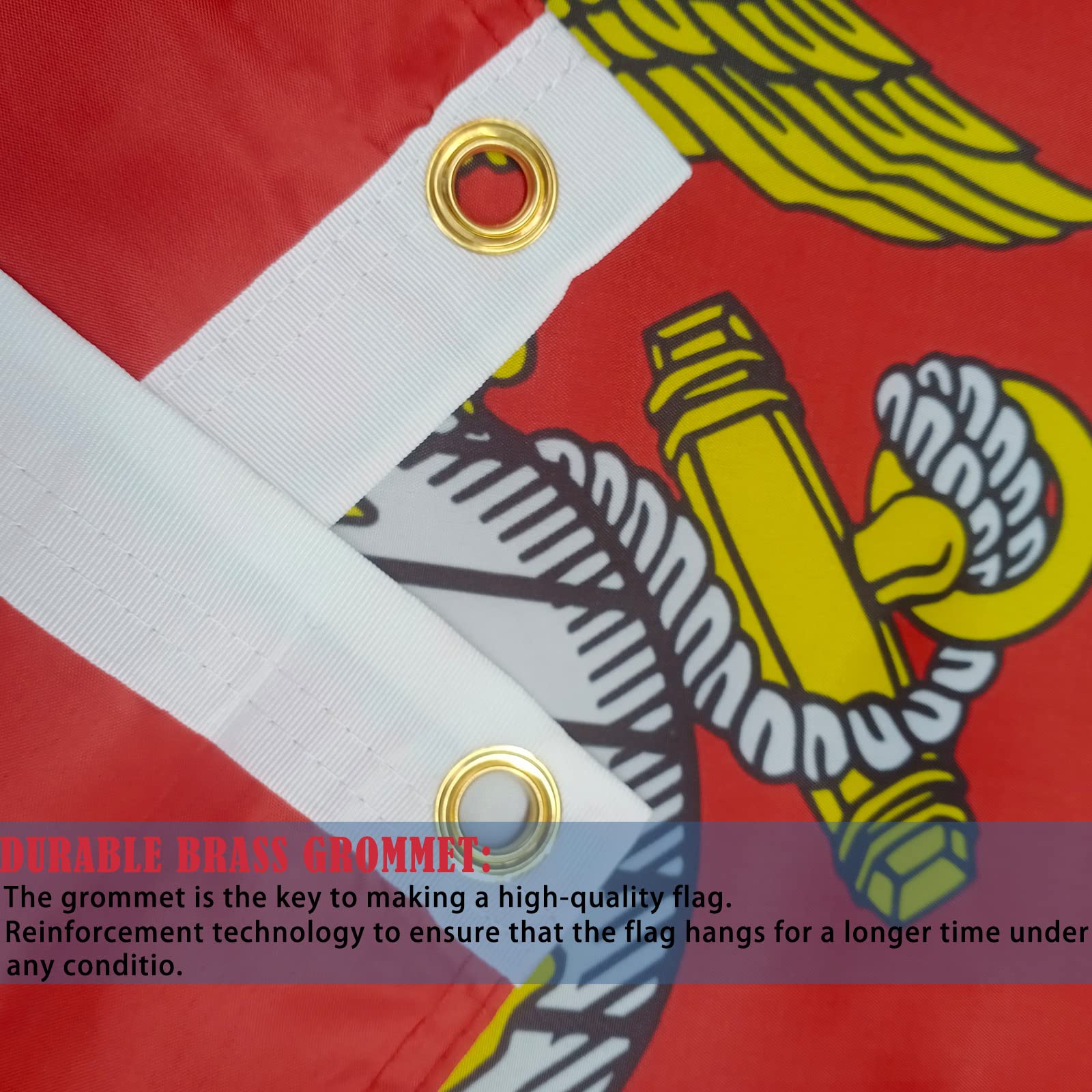 Mosprovie flag with four rows of stitching for long-lasting use