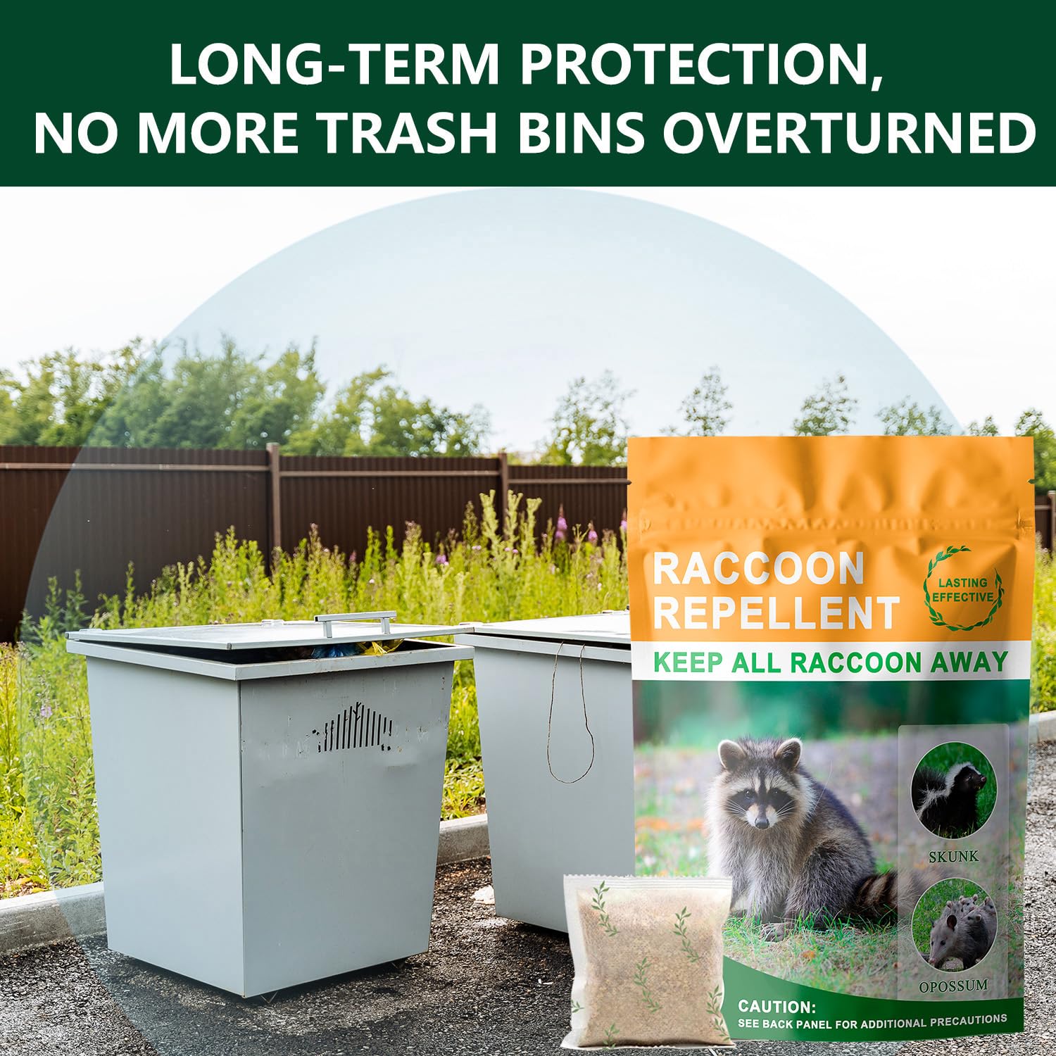 Easy setup: 25g Mosquashield bags ready to place