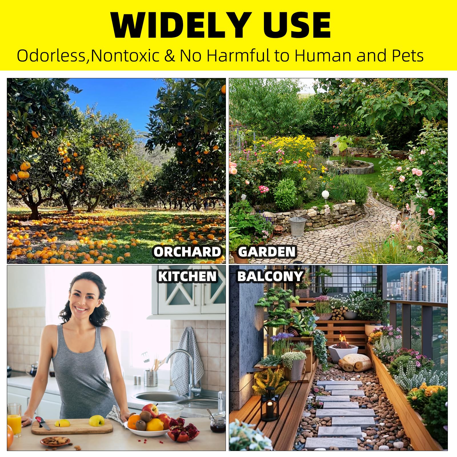 Mosqueda easy-to-use traps peel and insert into pots.