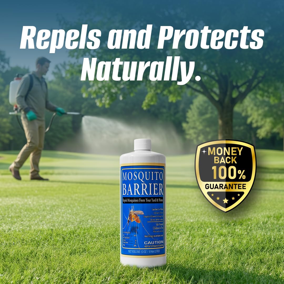 Mosquito Barrier landscape vegetation treatment supporting outdoor comfort along plant lines.