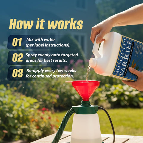 Mosquito Barrier patio perimeter treatment around decks and outdoor living spaces.