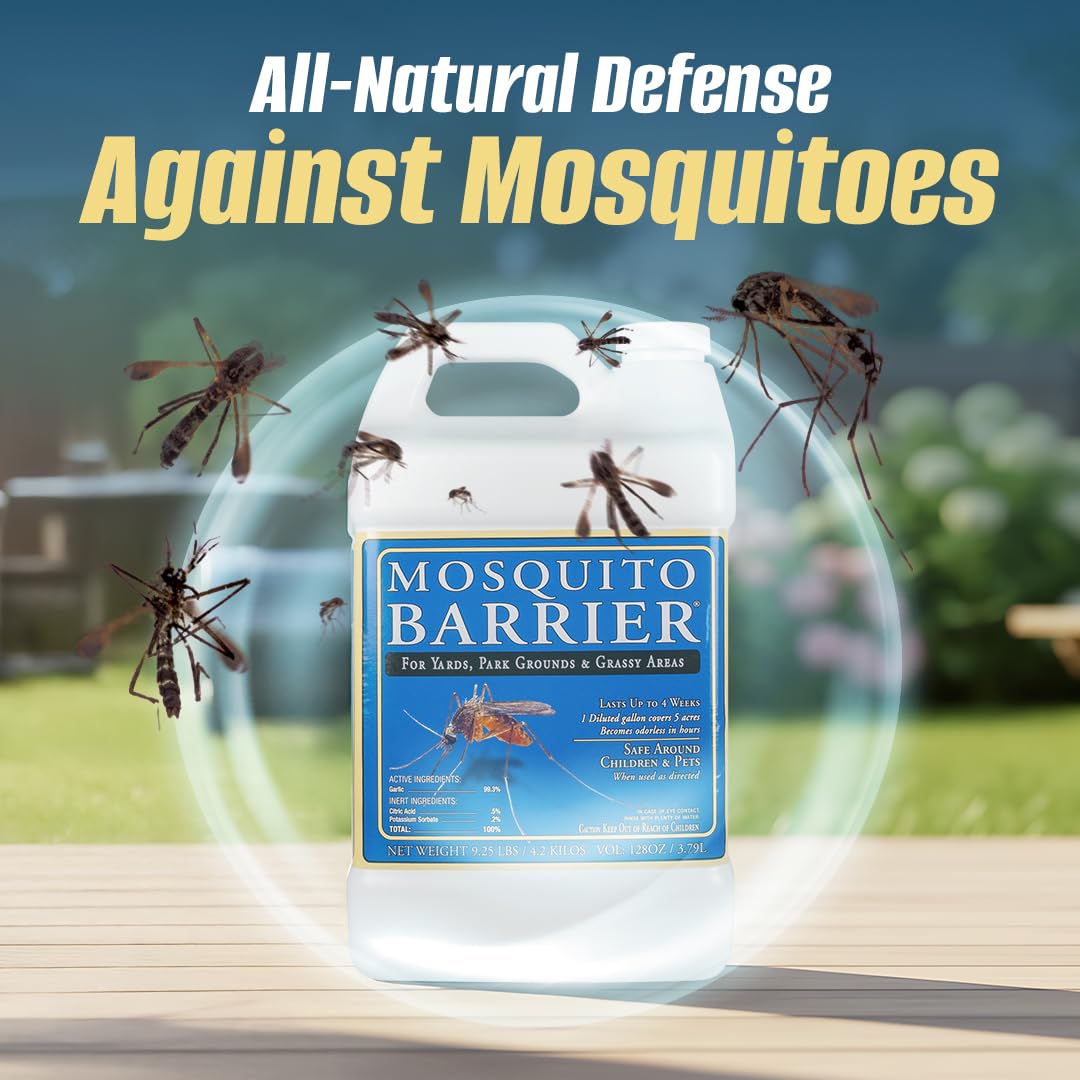 Mosquito Barrier odor barrier deters adult mosquitoes while remaining safe around families.