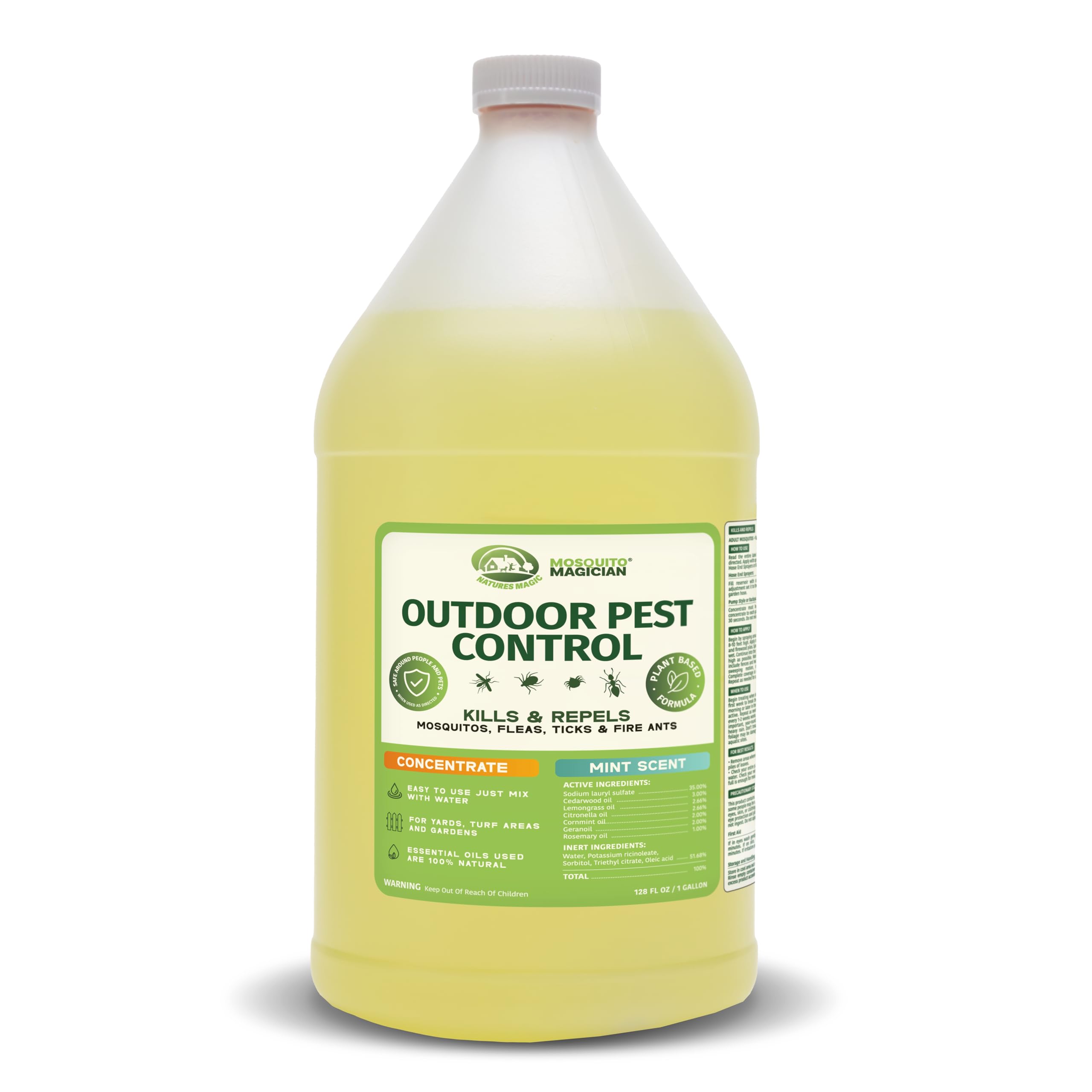 Mosquito Magician mint concentrate bottle with pleasant aroma for outdoor protection