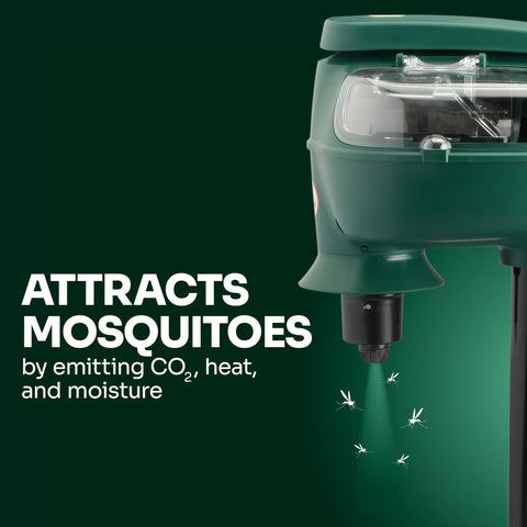 MM4200B Patriot Plus net enclosure captures mosquitoes for disposal.