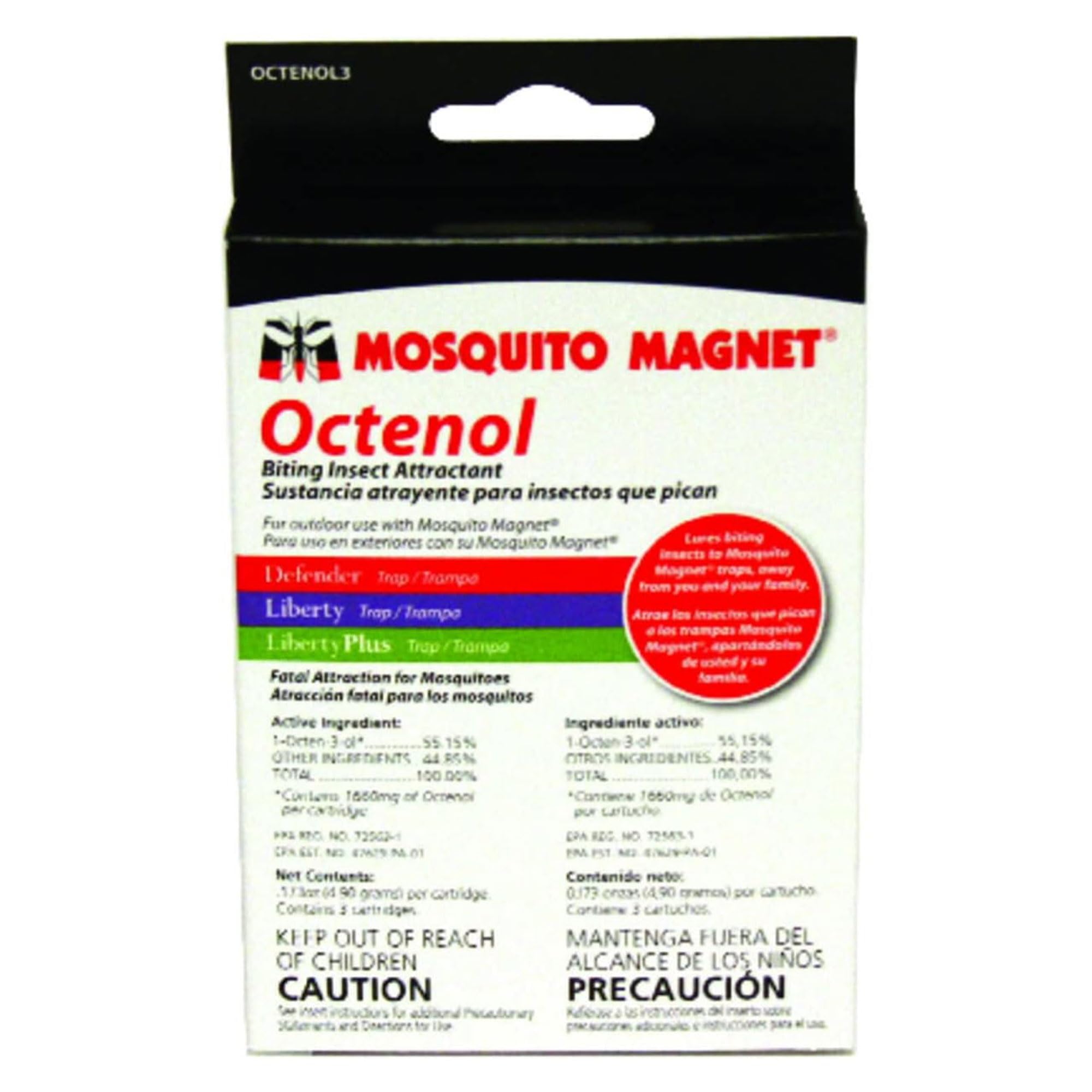 Mosquito Magnet Octenol3 capture-boost demonstrates improved trap efficiency.