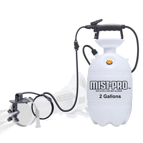 Mosquito Sniper System Mist-PRO+ backpack setup for backyard fogging.