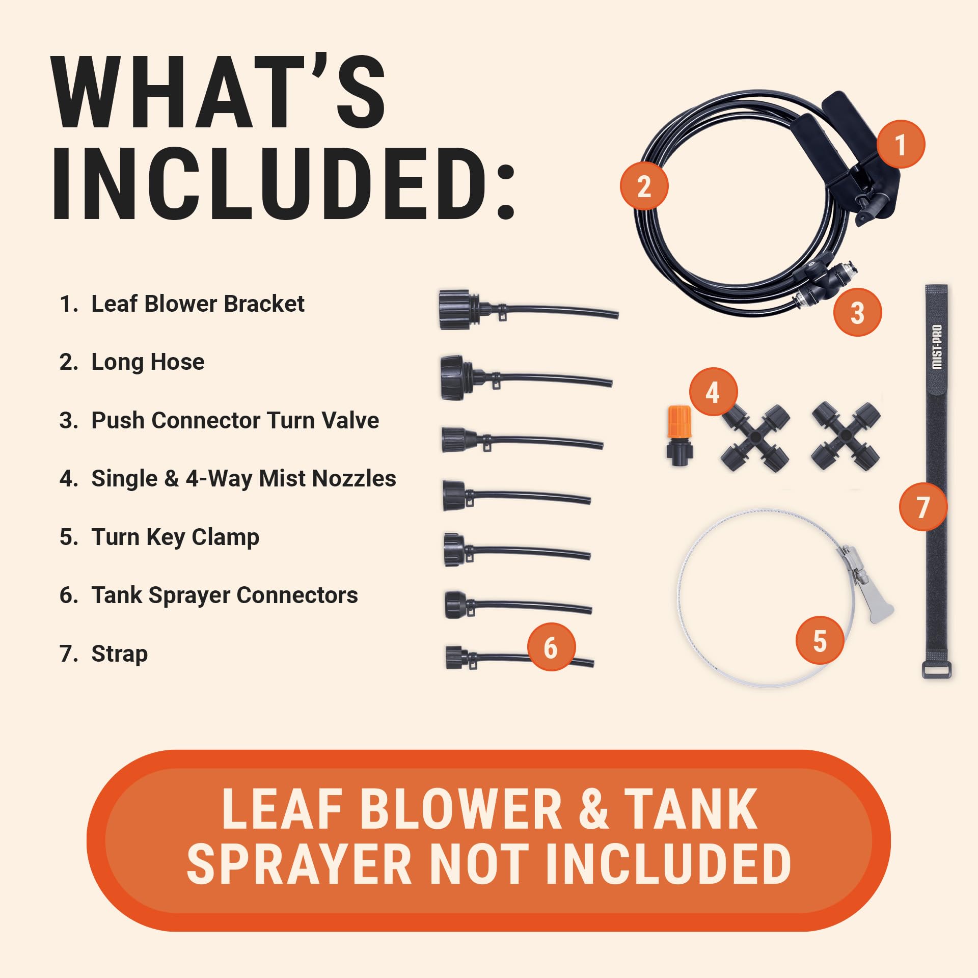 Mosquito Sniper System supports multi-use sprays like insecticide, herbicide, and de-ice.