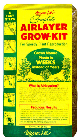 Mosser Lee Airlayer Grow-Kit package displaying contents for quick home propagation