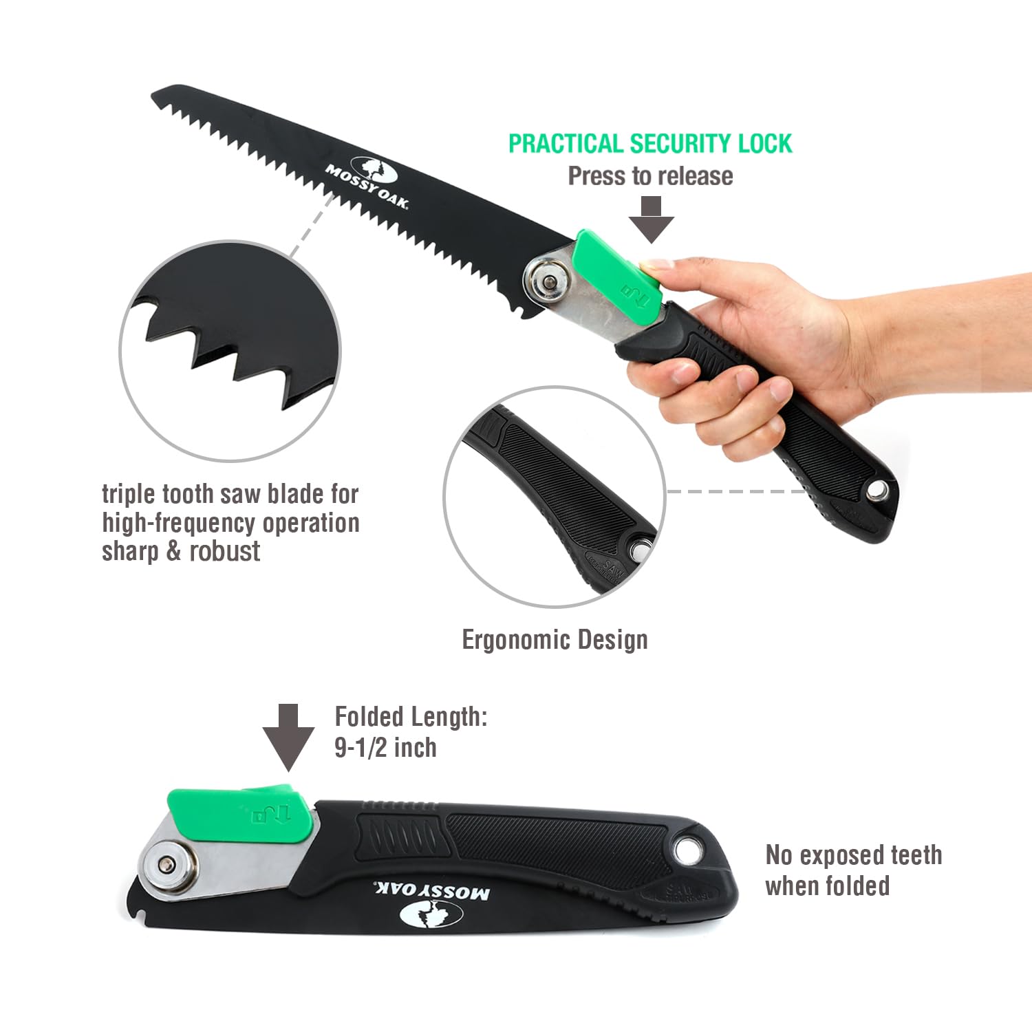 Mossy Oak folding saw metal blade for copper or aluminum metalwork