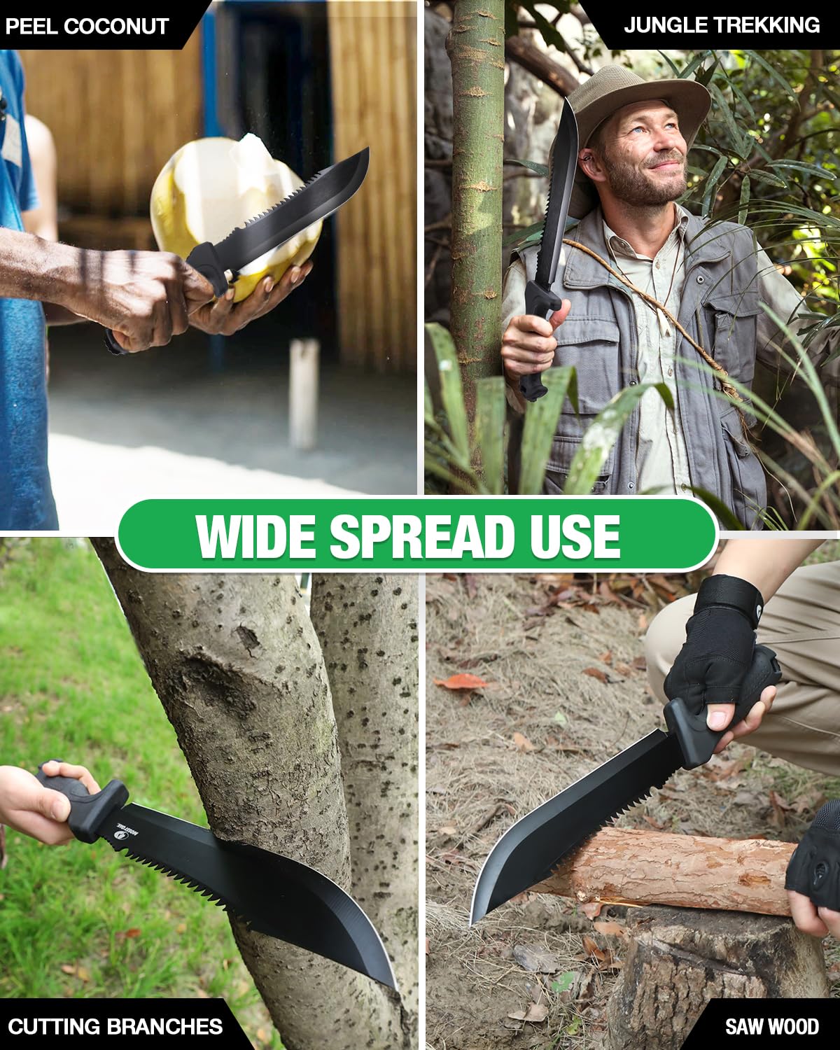 Mossy Oak hammerhead end adds utility during outdoor tasks.