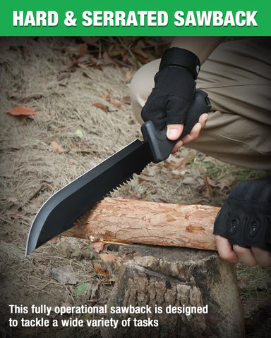 Mossy Oak non-slip TPR handle provides reliable grip in wet conditions.