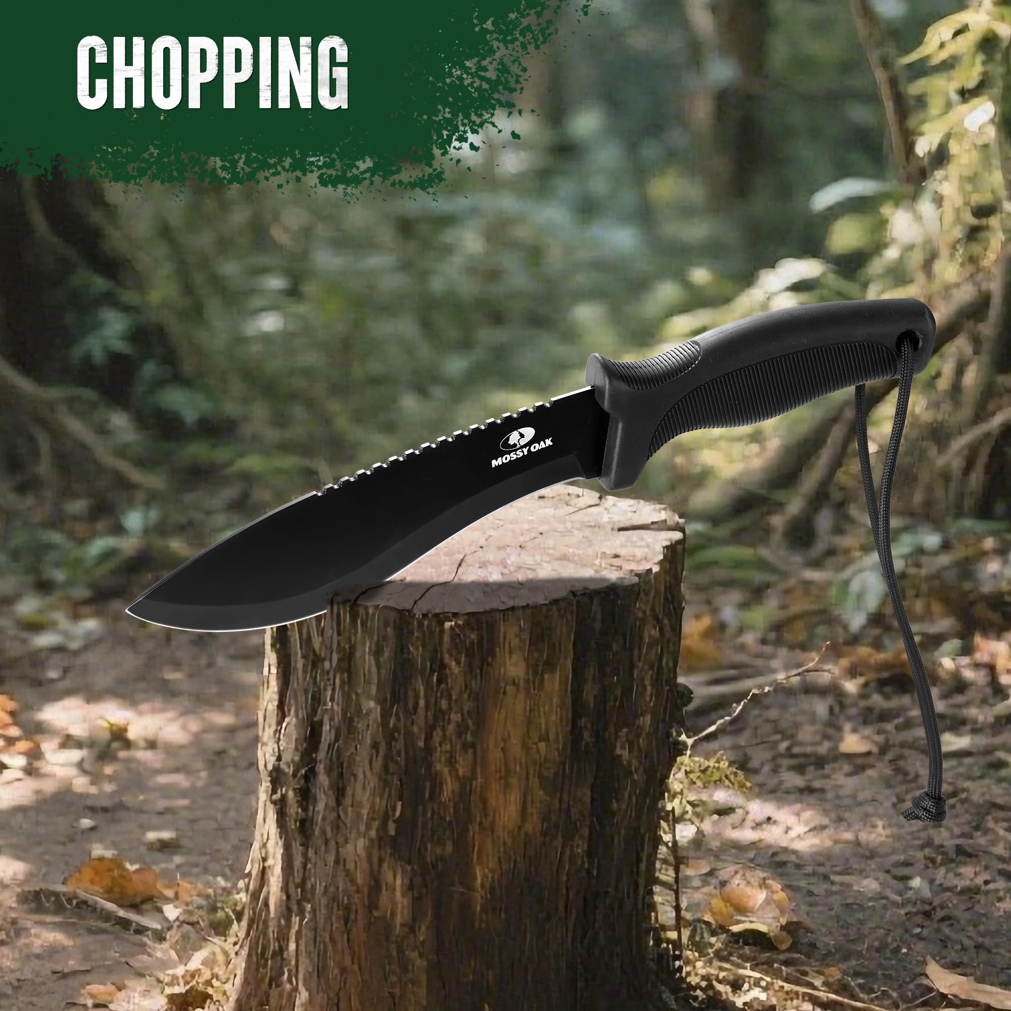Mossy Oak safety sheath with padding protects blade during transport