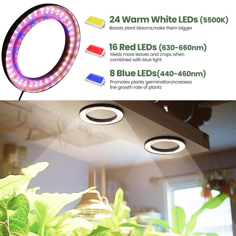 Mosthink ceiling grow light timer dial demonstrates auto scheduling