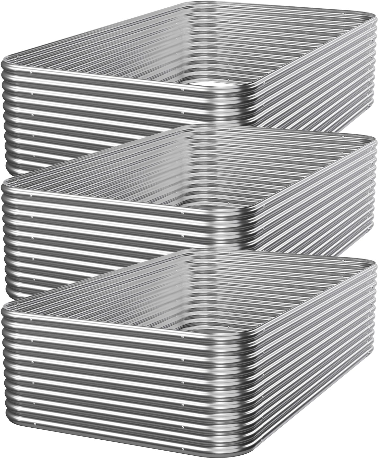 Mostmahes galvanized raised bed tall 4x2ft supports deep roots for vegetables.