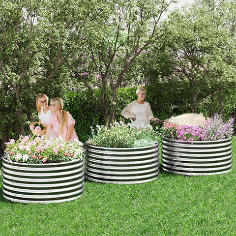 Mostmahes garden bed kit includes tools and manual for simple setup.