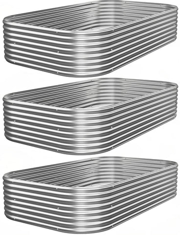 Mostmahes galvanized raised bed with open bottom supports drainage and root growth.