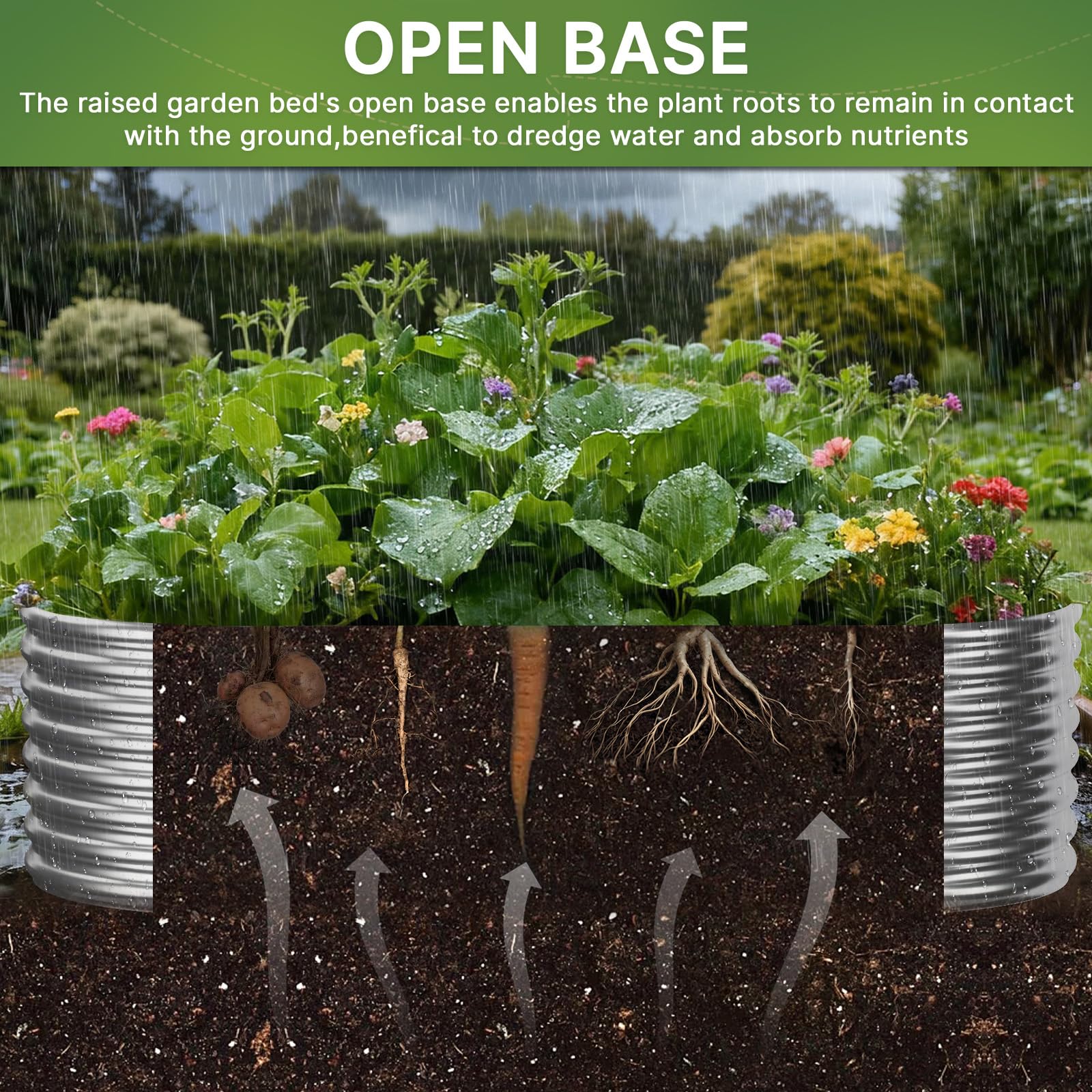 Mostmahes stylish yard decor bed supports diverse plantings in any garden.