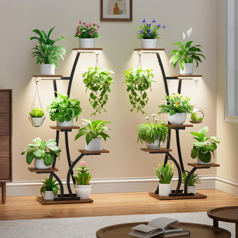 MOSTWOGO corner plant display ideal for living rooms and balconies