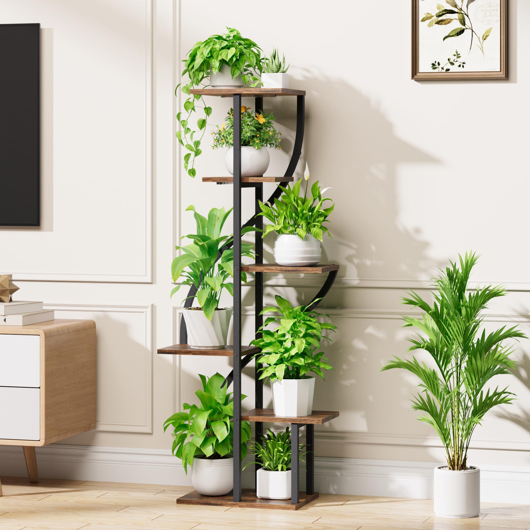 MOSTWOGO iron pipe frame highlights sturdy, durable construction.