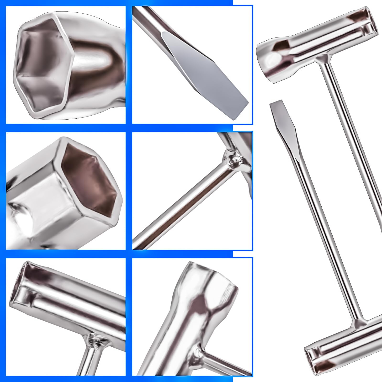 MotBach screwdriver-end and wrench-mouth design speeds on-site repairs.