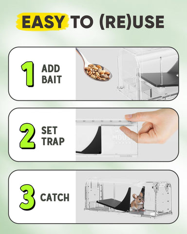 Motel Mouse cleaning brush included for quick, hygienic maintenance.