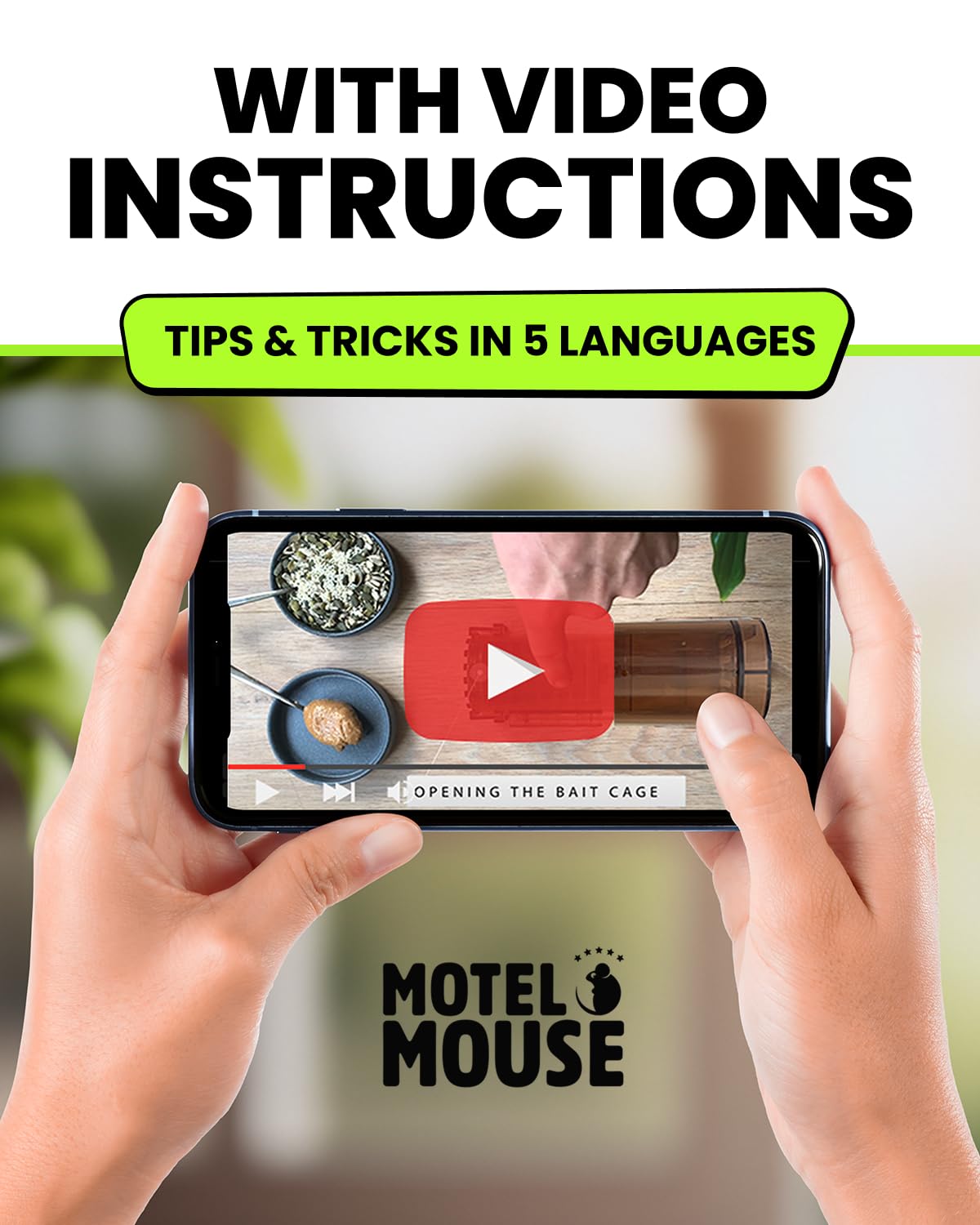 Motel Mouse instruction guide and video for humane catching tips.