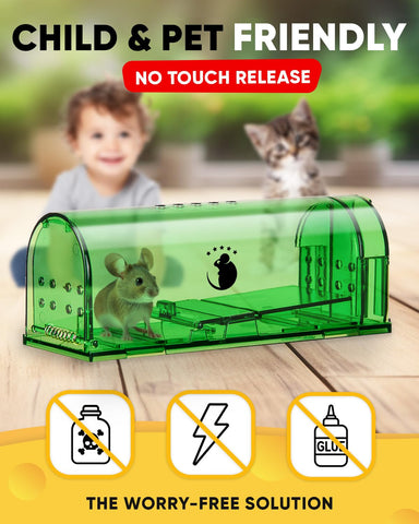 Motel Mouse live-release trap interior view highlighting roomy space