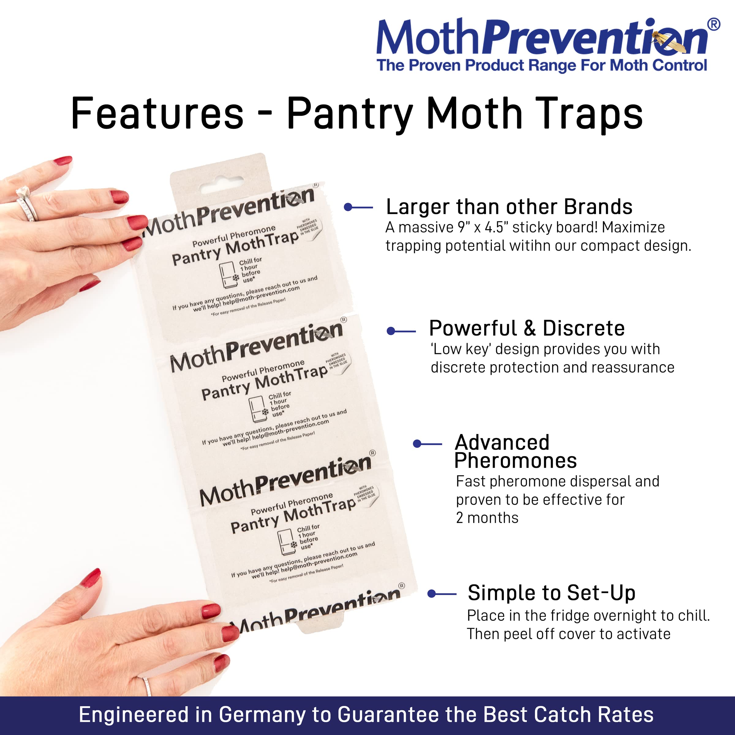 MothPrevention refill-traps offer convenient replacement options.
