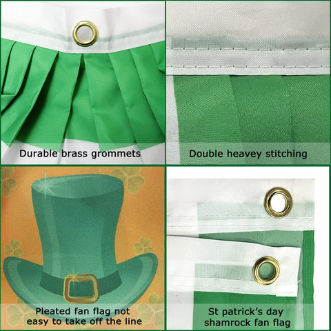 Motiloo St. Patrick’s flag 3ft length ideal for porch or garden