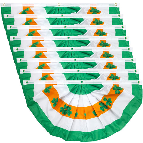 Motiloo St. Patrick's Day flag ready for porch display and outdoor use