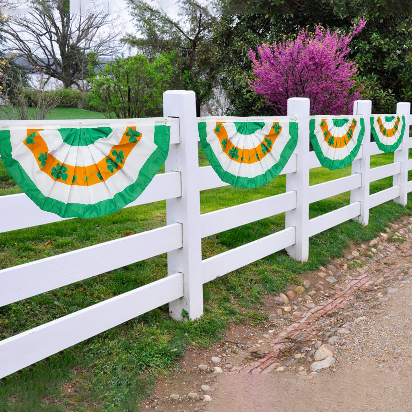 Motiloo St Patrick's Day banner for porch or garden decor.
