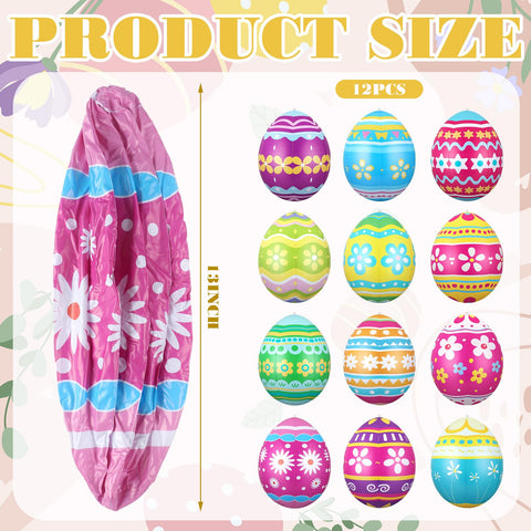 Motionchic inflatable egg measures about 15 inches when inflated for visibility