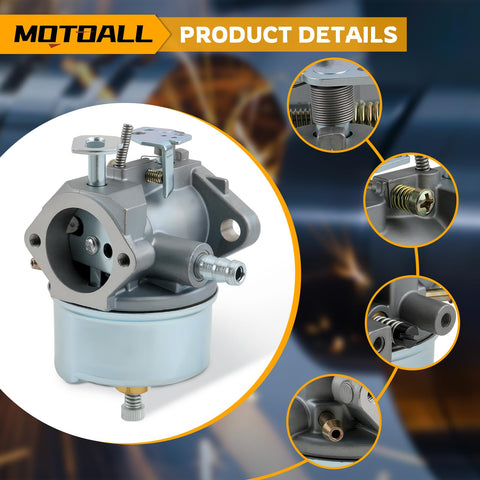 MOTOALL 632334A carburetor top view highlights precise fuel and air pathways.